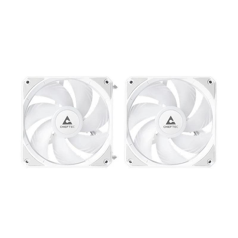 All-in-One-Flüssigkühler CHIEFTEC ICEBERG 240-RGB-W – 240-mm-Radiator, 2 x 120-mm-RGB-Lüfter, weiß