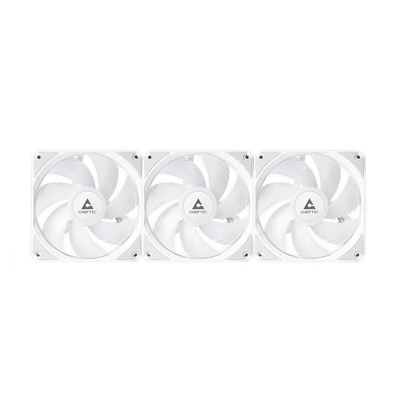 All-in-One-Flüssigkeitskühler CHIEFTEC CLC-360-RGB-W — 360 mm Radiator, 3x 120 mm RGB-Lüfter, weiß, 40 cm Schläuche