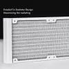 All-in-One-Flüssigkeitskühler CHIEFTEC CLC-360-RGB-W — 360 mm Radiator, 3x 120 mm RGB-Lüfter, weiß, 40 cm Schläuche