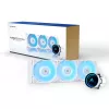 All-in-One-Flüssigkeitskühler CHIEFTEC CLC-360-RGB-W — 360 mm Radiator, 3x 120 mm RGB-Lüfter, weiß, 40 cm Schläuche