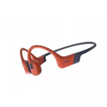 Knochenleitungs-Kopfhörer Shokz OpenSwim Pro — binaural, IP68 wasserdicht, Bluetooth 5.2, bis zu 9 Std. Laufzeit, Ohrbügel, rot
