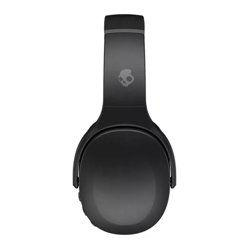 Skullcandy Crusher Evo Kopfhörer – kabelloses & kabelgebundenes Over-Ear-Headset, Bluetooth 5.0, 40 h Akku, USB-C, 3,5 mm, faltbar, schwarz