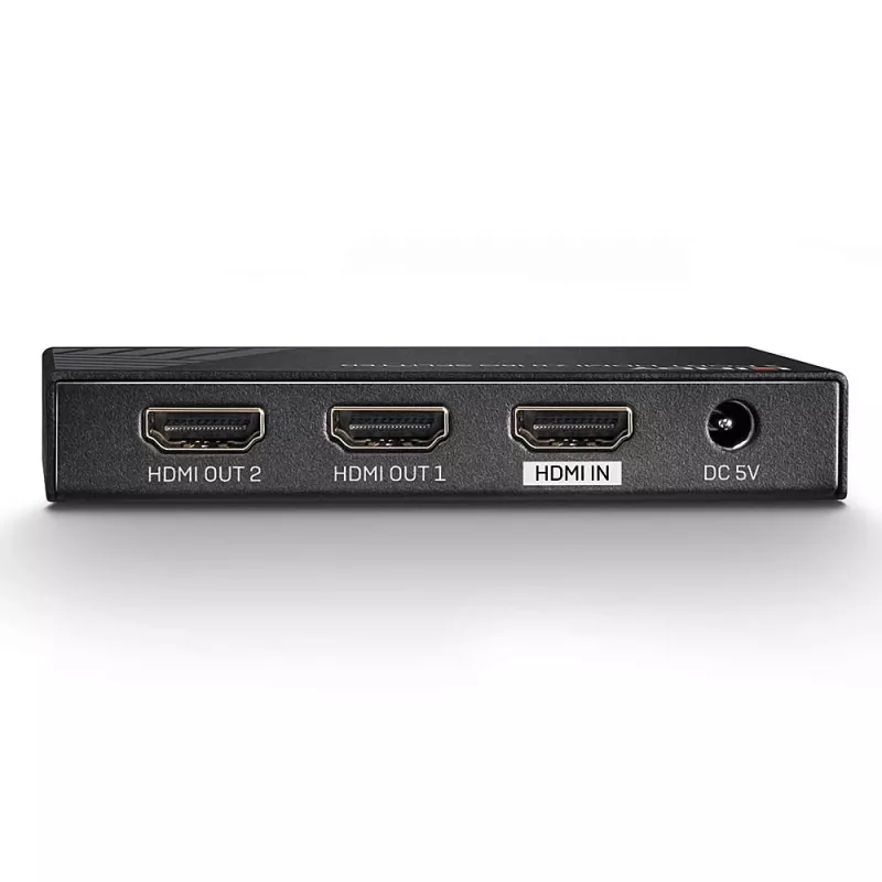 Lindy 2 Port HDMI 2.0 18G Splitter, HDMI, 2x HDMI, 3840 x 2160 Pixel, Schwarz, Metall, CE, FCC, RoHS, REACH, California Proposition 65