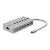 Lindy DST-Mx Duo USB-C Mini-Dockingstation für Laptop/MacBook mit Dual-Display (4K) und 100 W Pass-Through-Ladung