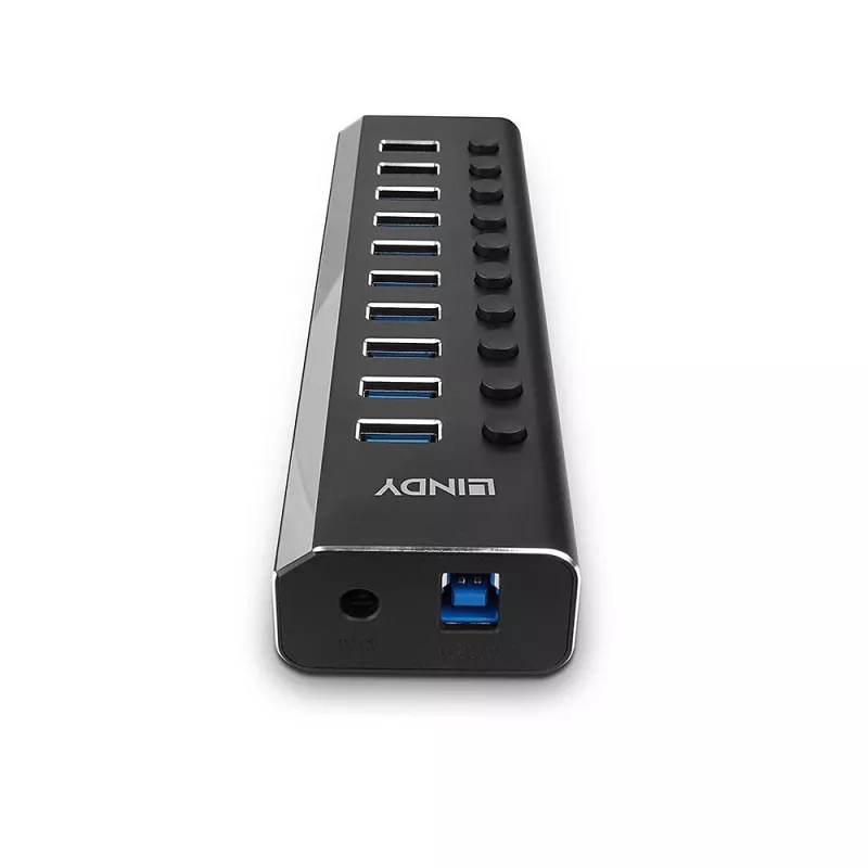 Lindy 10 Port USB 3.0 Hub mit Ein-/Ausschaltern