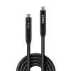 Lindy 10m USB 3.2 Gen 1 und DP 1.4 Typ C Hybridkabel, 10 m, USB C, USB C, USB 3.2 Gen 1 (3.1 Gen 1), schwarz