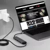 Lindy DST-Micro 140, USB-C Laptop Micro Dockingstation mit 4K-Unterstützung und 1,4 m 60W-Ladekabel