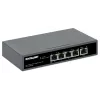 Intellinet 5-Port Gigabit Switch mit PoE Passthrough, ein IEEE 802.3bt (PoE++ / 4PPoE) PD PoE Port mit 95 W Leistungsaufnahme, vier PSE PoE Ports, PoE Leistungsbudget bis zu 65 W, IEEE 802.3at/af konformer Ausgang, Desktop, Option zur Wandmontage