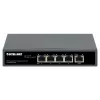 Intellinet 5-Port Gigabit Switch mit PoE Passthrough, ein IEEE 802.3bt (PoE++ / 4PPoE) PD PoE Port mit 95 W Leistungsaufnahme, vier PSE PoE Ports, PoE Leistungsbudget bis zu 65 W, IEEE 802.3at/af konformer Ausgang, Desktop, Option zur Wandmontage