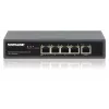 Intellinet 5-Port Gigabit Switch mit PoE Passthrough, ein IEEE 802.3bt (PoE++ / 4PPoE) PD PoE Port mit 95 W Leistungsaufnahme, vier PSE PoE Ports, PoE Leistungsbudget bis zu 65 W, IEEE 802.3at/af konformer Ausgang, Desktop, Option zur Wandmontage