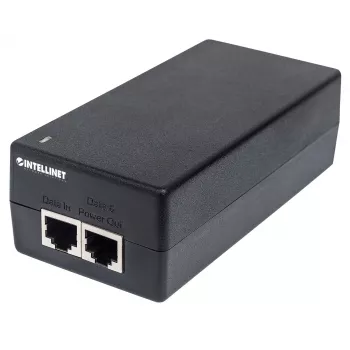 Intellinet Gigabit Ultra PoE+ Injector, 1 x 60 W Port, IEEE 802.3bt und IEEE 802.3at/af konform, Kunststoffgehäuse