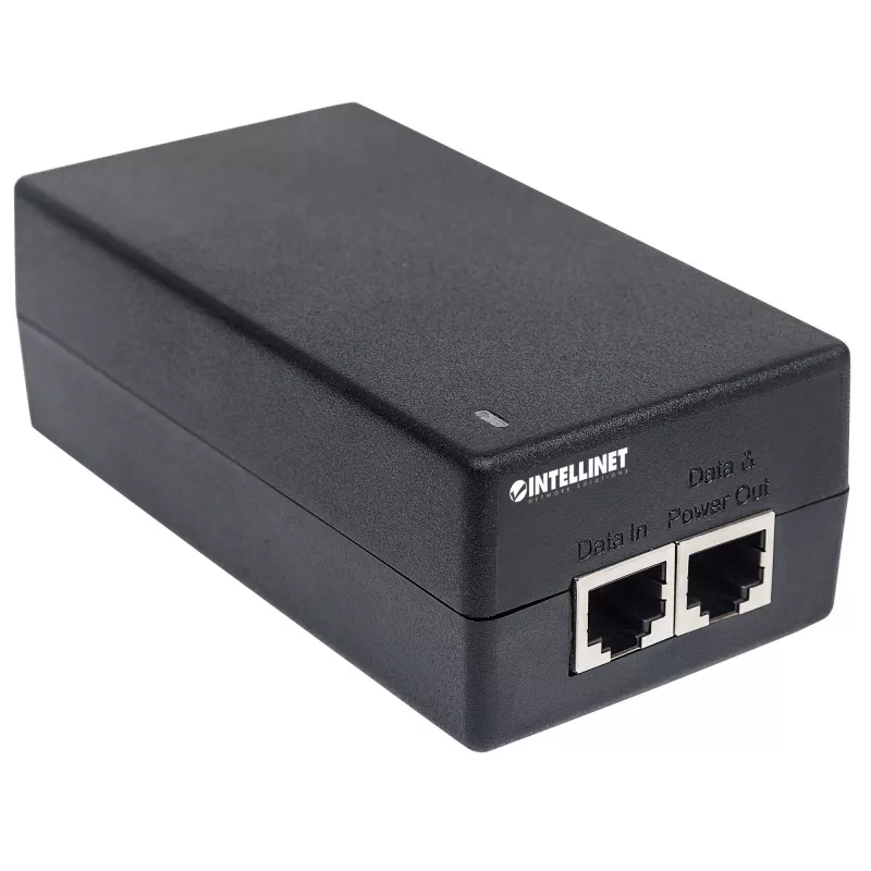 Intellinet Gigabit Ultra PoE+ Injector, 1 x 60 W Port, IEEE 802.3bt und IEEE 802.3at/af konform, Kunststoffgehäuse
