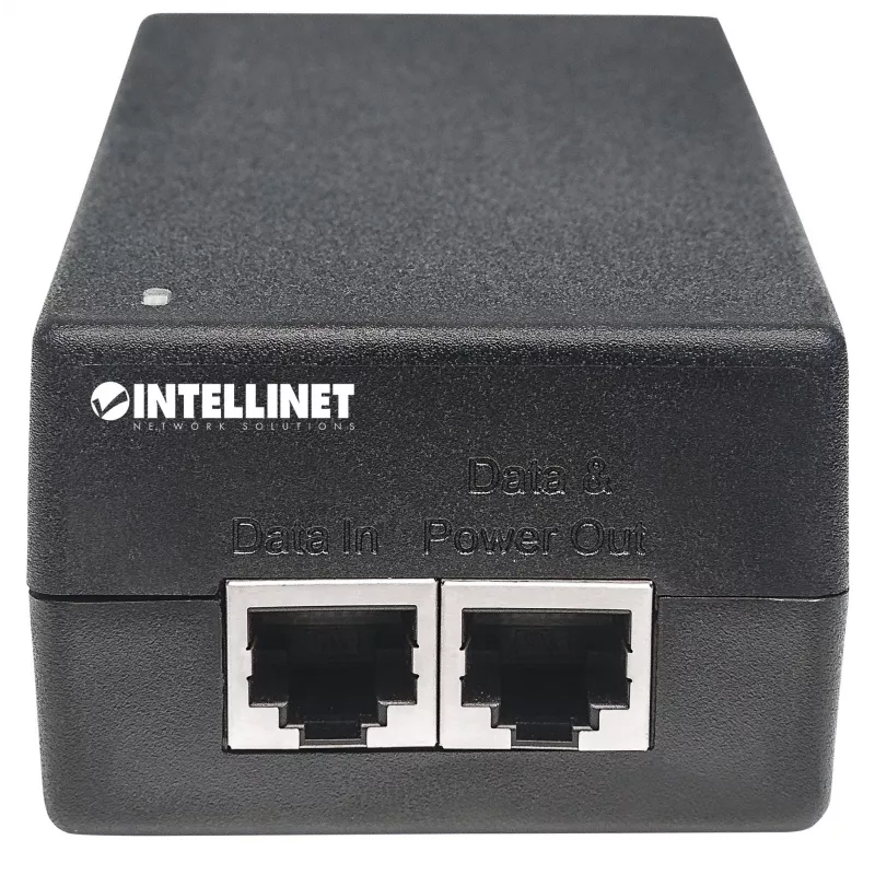 Intellinet Gigabit Ultra PoE+ Injector, 1 x 60 W Port, IEEE 802.3bt und IEEE 802.3at/af konform, Kunststoffgehäuse
