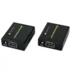 AV-Sender und -Empfänger TECHLY IDATA EXT-E70 — HDMI-Verlängerung über Cat6/6a/7-Kabel, Full HD 1920x1080, 60 m, 10,2 Gbit/s, HDCP, schwarz
