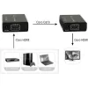 AV-Sender und -Empfänger TECHLY IDATA EXT-E70 — HDMI-Verlängerung über Cat6/6a/7-Kabel, Full HD 1920x1080, 60 m, 10,2 Gbit/s, HDCP, schwarz