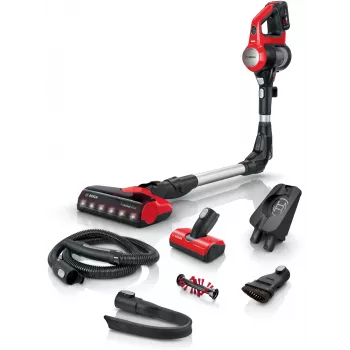 Bosch BBS711ANM Stabstaubsauger/Elektrobesen Akku Trocken Beutellos 0,3 L Schwarz, Rot, Edelstahl