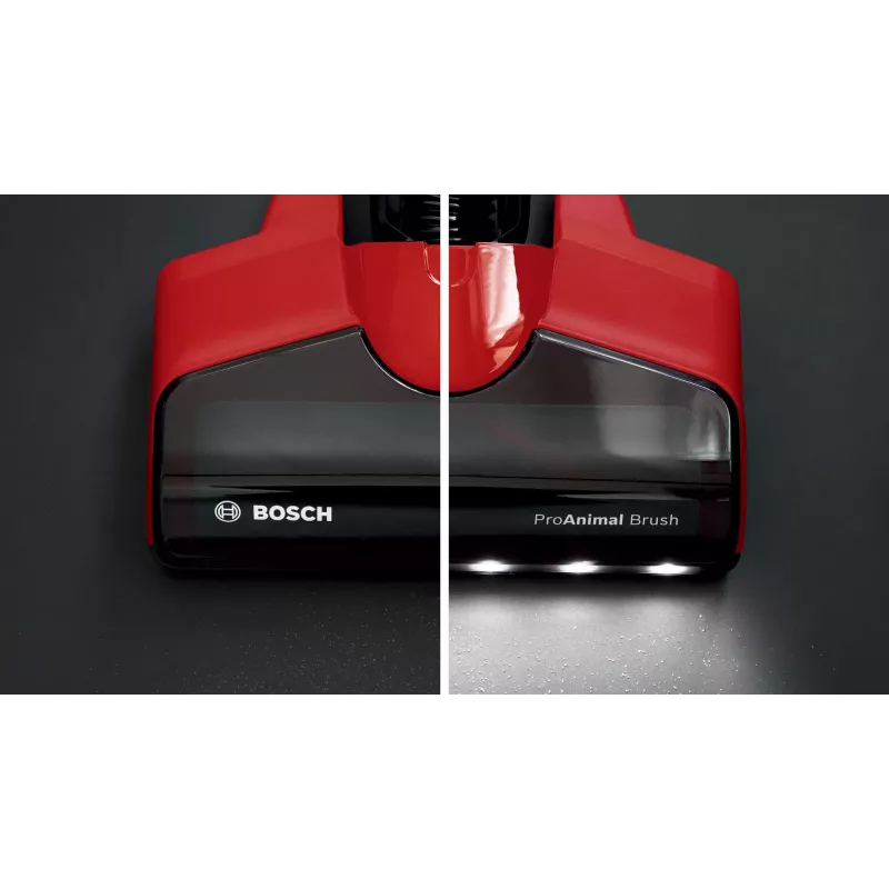 Bosch BBS711ANM Stabstaubsauger/Elektrobesen Akku Trocken Beutellos 0,3 L Schwarz, Rot, Edelstahl