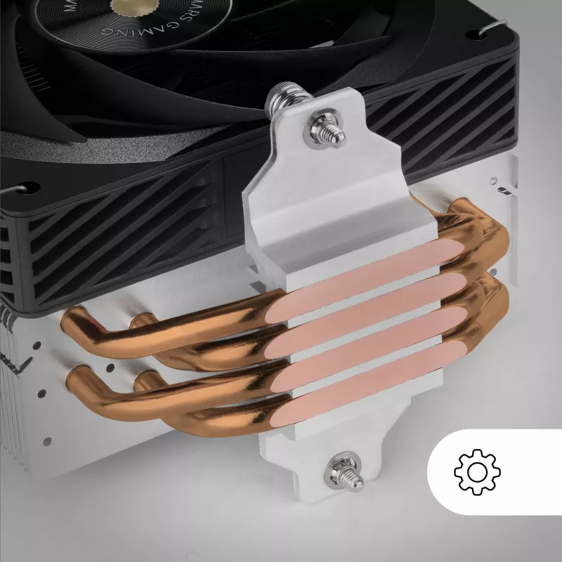 Mars Gaming MCPU-X4 Prozessor Luftkühler 12 cm Schwarz 1 Stk.