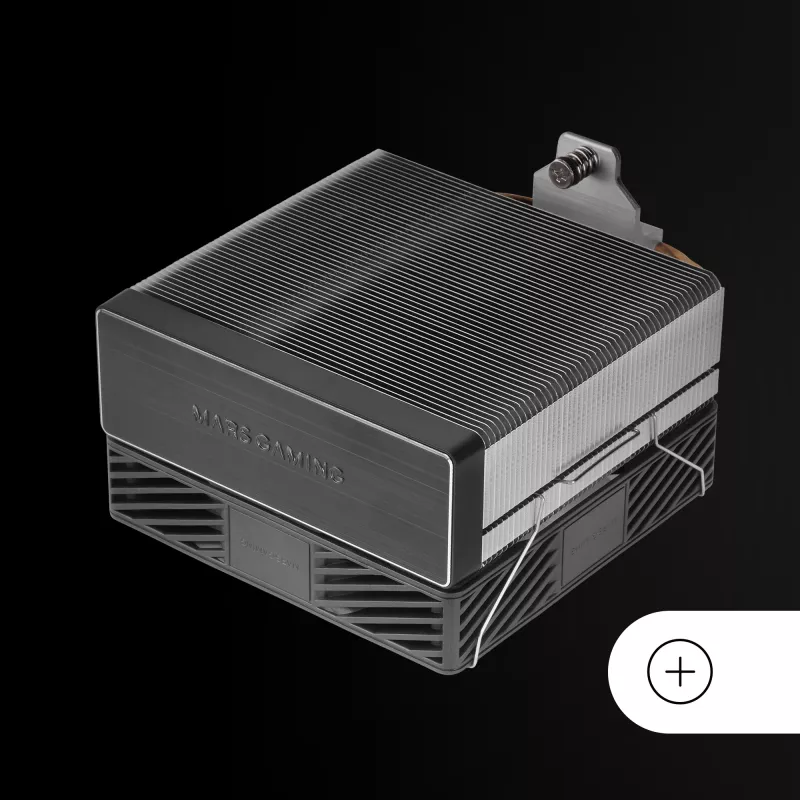 Mars Gaming MCPU-X4 Prozessor Luftkühler 12 cm Schwarz 1 Stk.