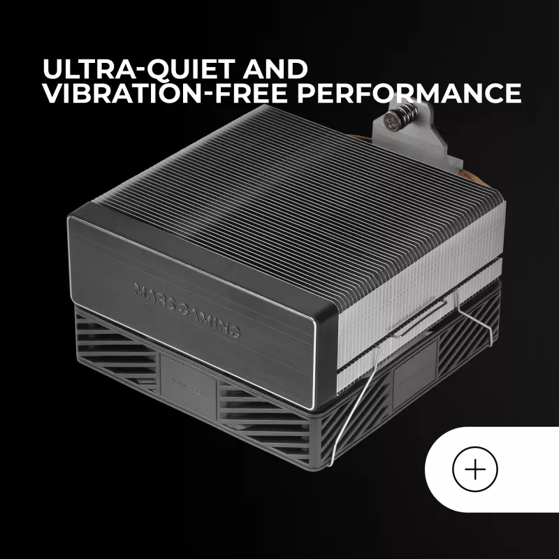 Mars Gaming MCPU-X4 Prozessor Luftkühler 12 cm Schwarz 1 Stk.