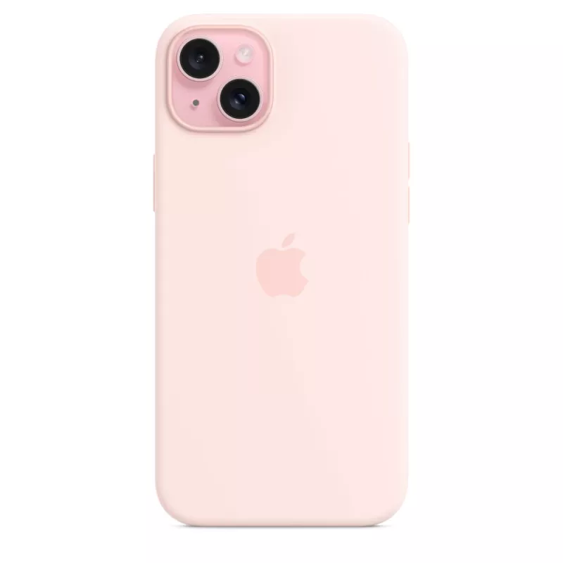 Apple Silicone Case mit MagSafe iPhone 15 Plus Hellrosa