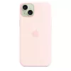 Apple Silicone Case mit MagSafe iPhone 15 Plus Hellrosa