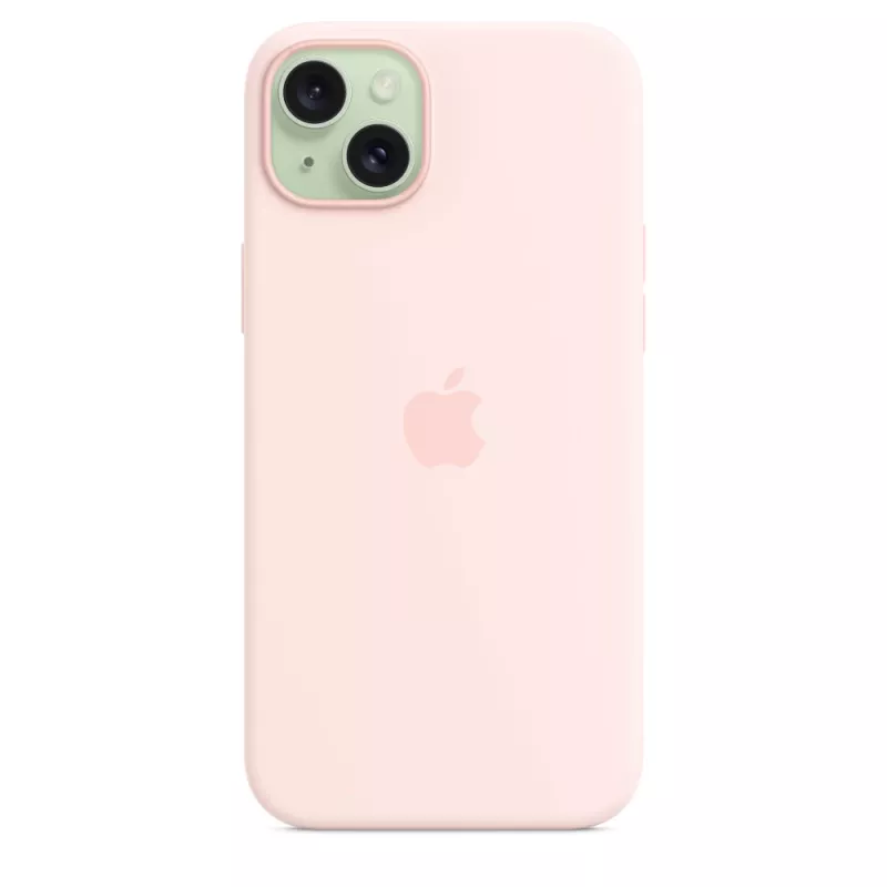 Apple Silicone Case mit MagSafe iPhone 15 Plus Hellrosa