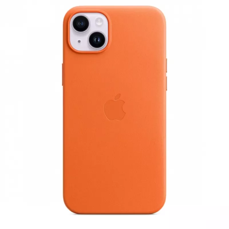 APPLE Apple Leder Case mit MagSafe iPhone 14 Plus Orange