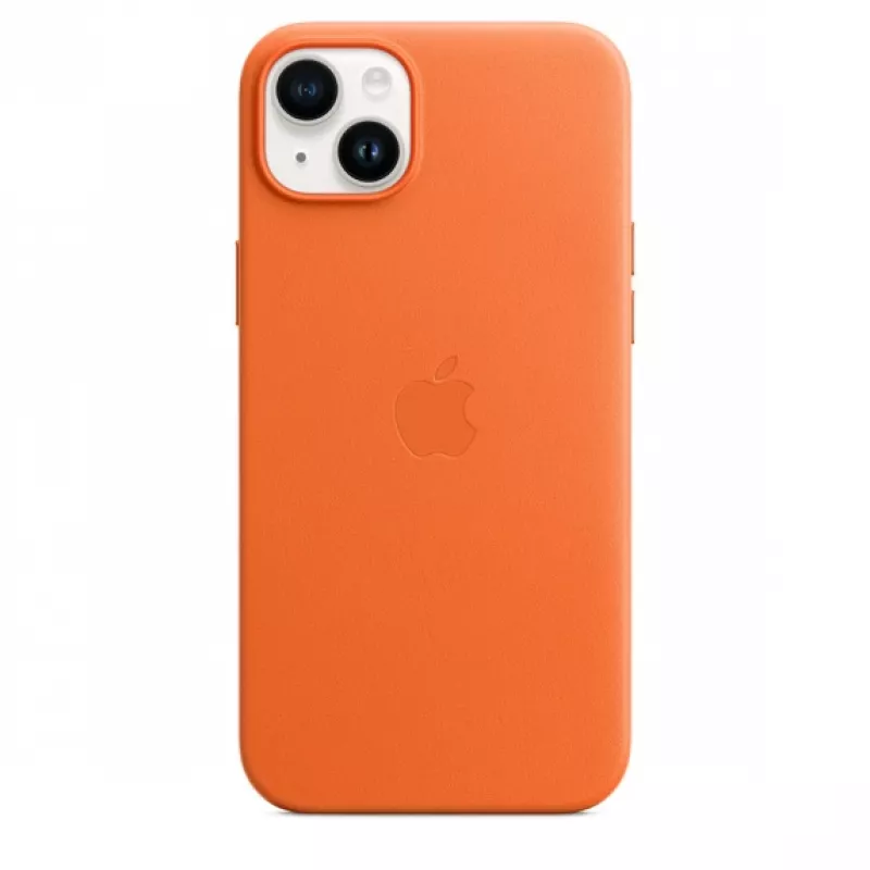 APPLE Apple Leder Case mit MagSafe iPhone 14 Plus Orange