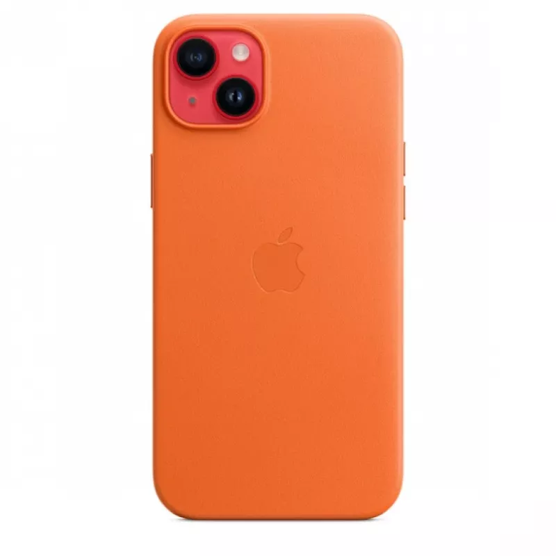APPLE Apple Leder Case mit MagSafe iPhone 14 Plus Orange