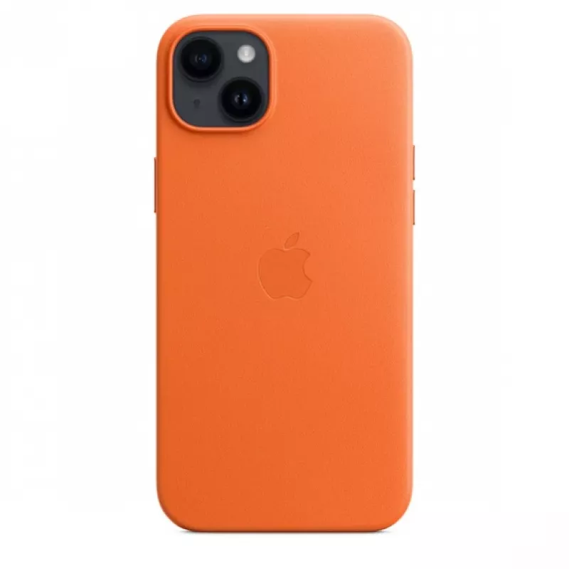 APPLE Apple Leder Case mit MagSafe iPhone 14 Plus Orange