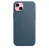 APPLE Apple FineWoven Case mit MagSafe iPhone 15 Plus Pacific Blue