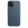 APPLE Apple FineWoven Case mit MagSafe iPhone 15 Plus Pacific Blue