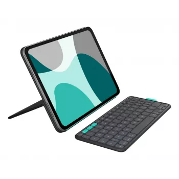 LOGITECH Flip Folio Graphite - iPad Pro 11-in (M4) iPad Air 11-in (M2 & M3) iPad Air (5th gen) - Qwerty UK