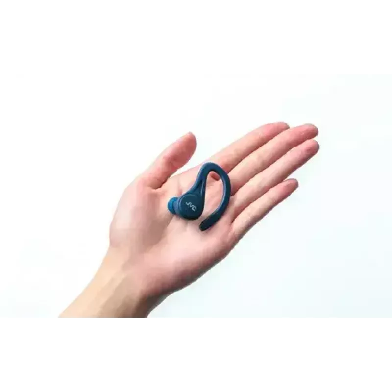 In-Ear-Kopfhörer JVC HA-EC25TAU — True Wireless, Bluetooth 5.1, IPX5, Ohrbügel, 6-mm-Treiber, 30 Std. mit Ladecase, blau