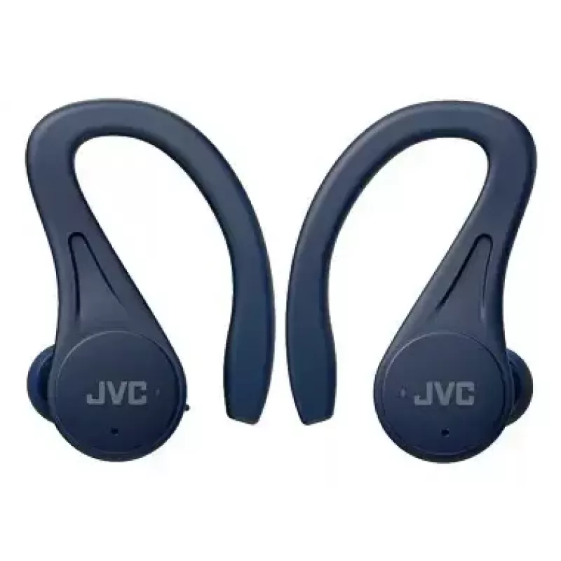 In-Ear-Kopfhörer JVC HA-EC25TAU — True Wireless, Bluetooth 5.1, IPX5, Ohrbügel, 6-mm-Treiber, 30 Std. mit Ladecase, blau
