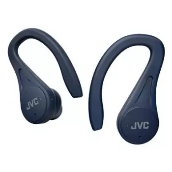 In-Ear-Kopfhörer JVC HA-EC25TAU — True Wireless, Bluetooth 5.1, IPX5, Ohrbügel, 6-mm-Treiber, 30 Std. mit Ladecase, blau