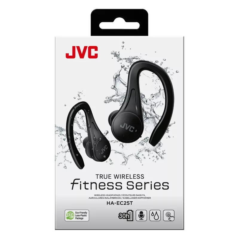 JVC Sports TWS Schwarz