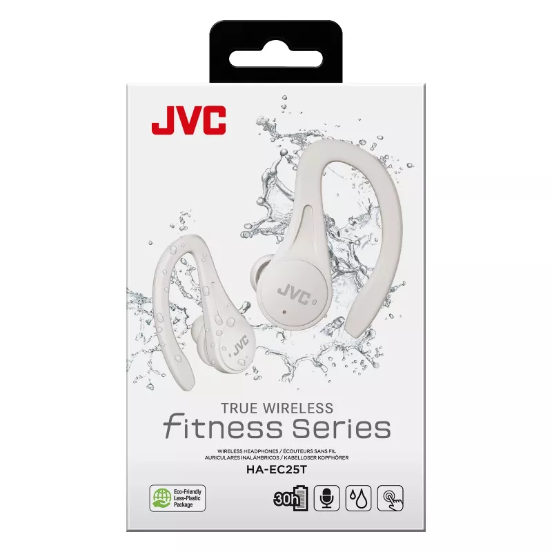 JVC Sports TWS Weiß, True Wireless Stereo (TWS), 20 - 20000 Hz, Anrufe/Musik, 6,8 g, Headset, Weiß