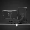 GEMBIRD Schreibtischmontierter verstellbarer Doppelmonitorarm 17-32 Zoll, Schwarz