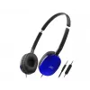 Kabelgebundene Kopfhörer mit Kopfbügel JVC HA-S160M-AU, binaural, 3 cm Treiber, 12–24000 Hz, 32 Ω, 1,2 m Kabel, blau