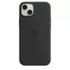 APPLE Apple Silicone Case mit MagSafe iPhone 15 Plus Schwarz
