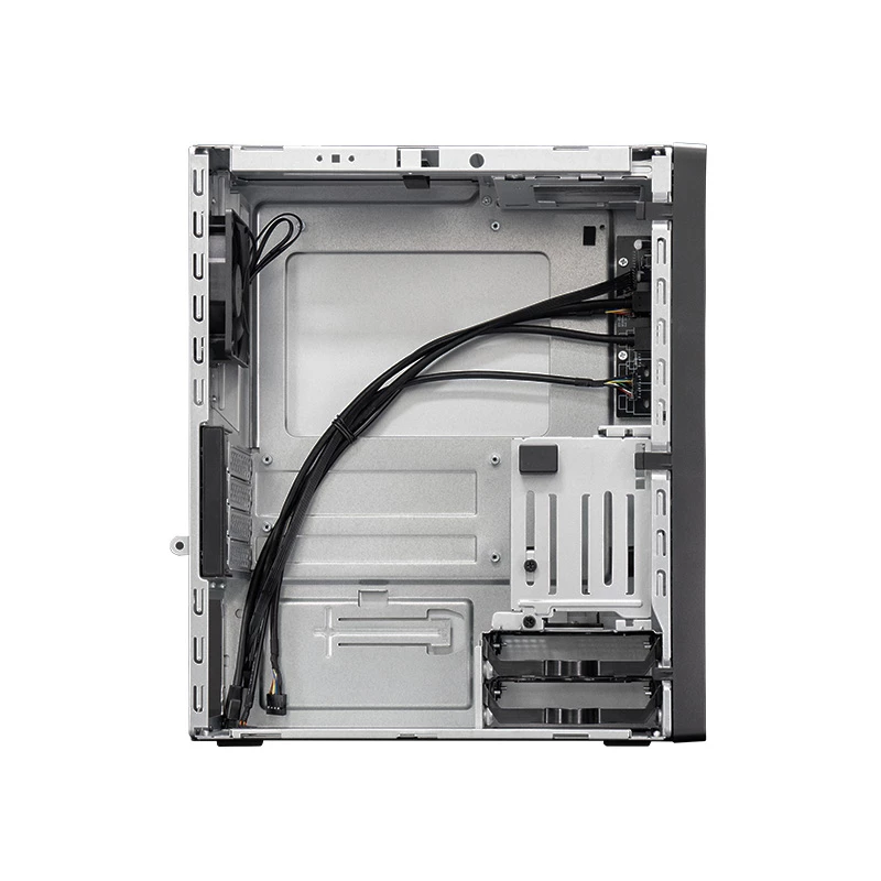 PC-Gehäuse CHIEFTEC BS-20B-OP Midi Tower, schwarz, microATX/Mini-ITX, 2x 3,5 Zoll, max. GPU 27 cm, 1x 5,25 Zoll Schacht, USB-C