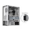 PC-Gehäuse CHIEFTEC BS-20B-OP Midi Tower, schwarz, microATX/Mini-ITX, 2x 3,5 Zoll, max. GPU 27 cm, 1x 5,25 Zoll Schacht, USB-C