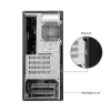 PC-Gehäuse CHIEFTEC BS-20B-OP Midi Tower, schwarz, microATX/Mini-ITX, 2x 3,5 Zoll, max. GPU 27 cm, 1x 5,25 Zoll Schacht, USB-C