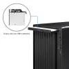 PC-Gehäuse CHIEFTEC BS-20B-OP Midi Tower, schwarz, microATX/Mini-ITX, 2x 3,5 Zoll, max. GPU 27 cm, 1x 5,25 Zoll Schacht, USB-C