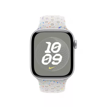 APPLE 40 mm Nike Sportarmband in Pure Platinum - M/L