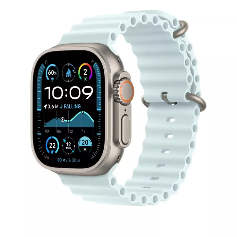 APPLE 49mm Ice Blau Ocean Band Extension - NaturTitan-Finish