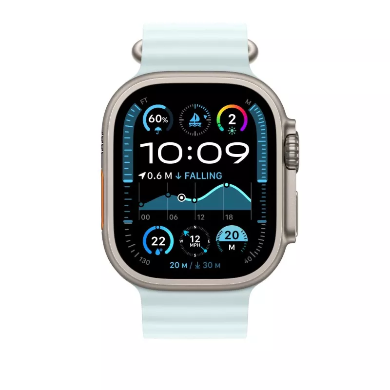 APPLE 49mm Ice Blau Ocean Band Extension - NaturTitan-Finish