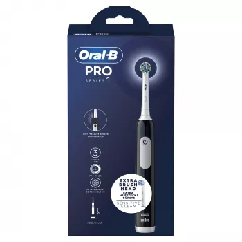 Oral-B Pro Series 1 Erwachsenen-Oszillationszahnbürste Schwarz, Weiß
